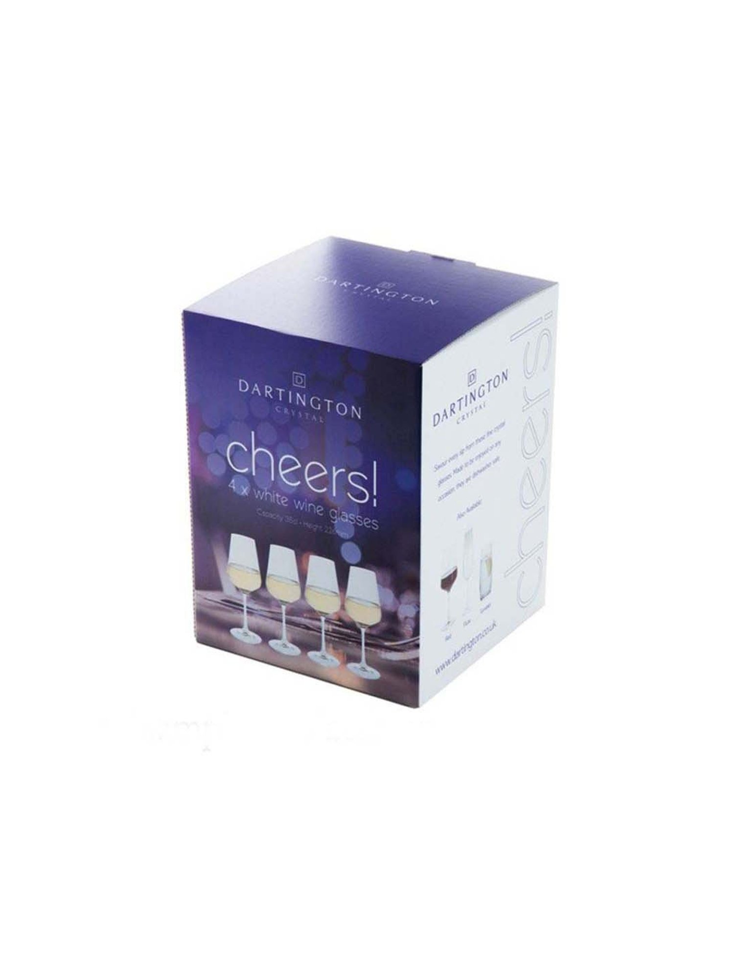 DARTINGTON Crystal Cheers Tumbler Glasses (310 ml) - Set of 4