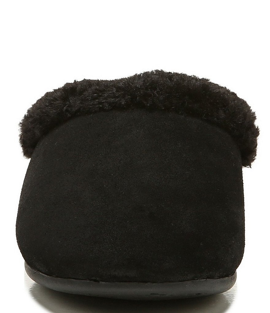 Zodiac Paloma Suede Faux Shearling Lined Slippers