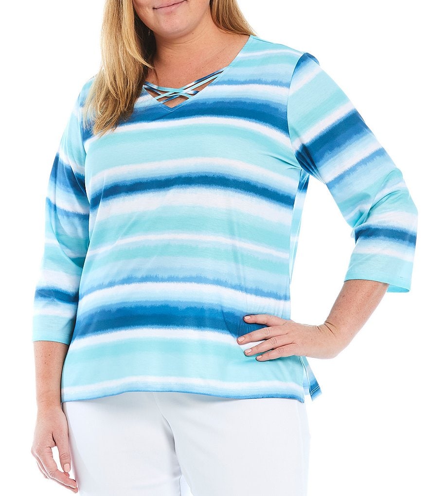 Bryn Walker Plus Size Pira Ponti Sleeveless Jewel Neck Oversized Tank