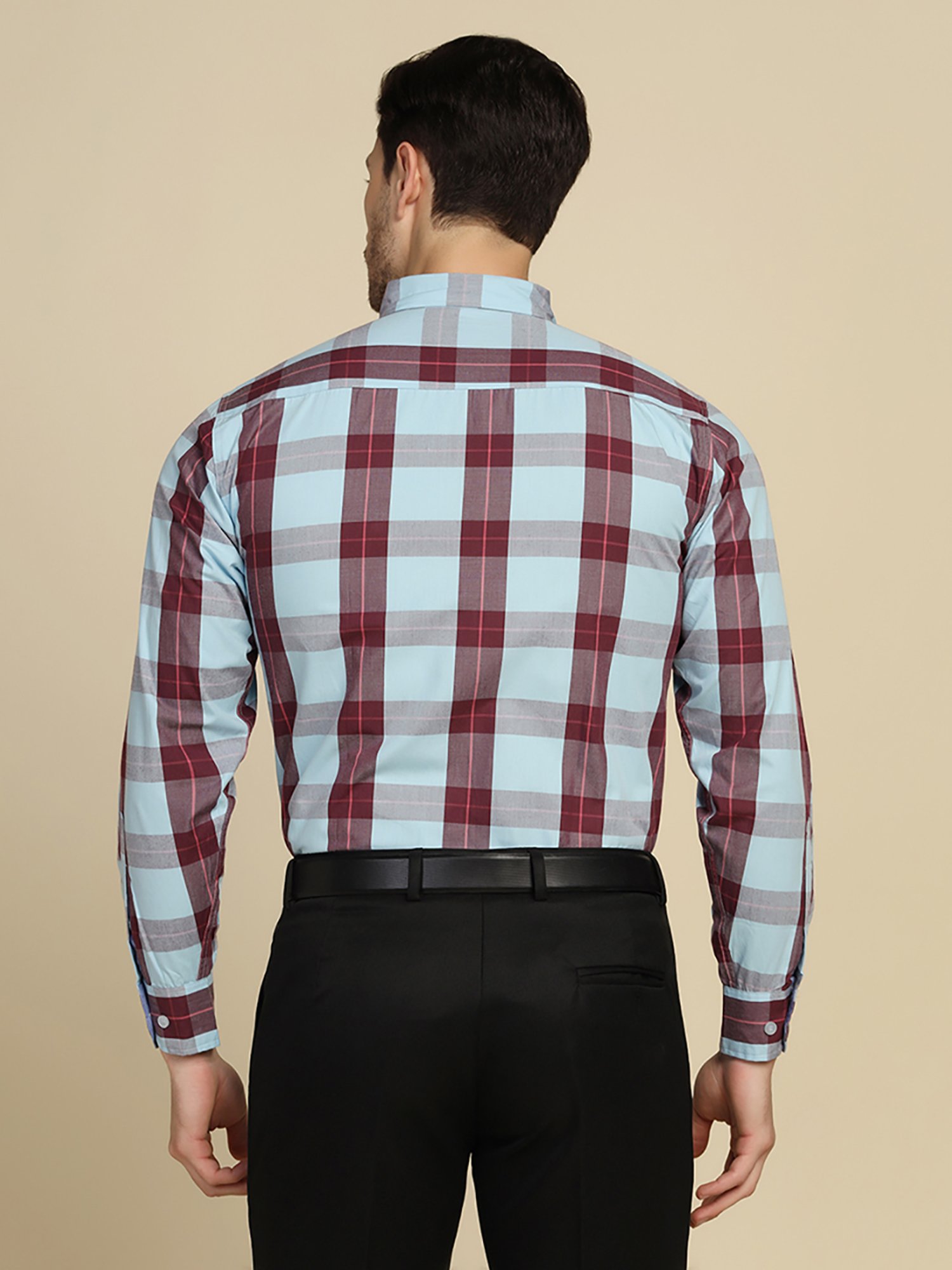 TAHVO Multicolor Regular Fit Check Shirt