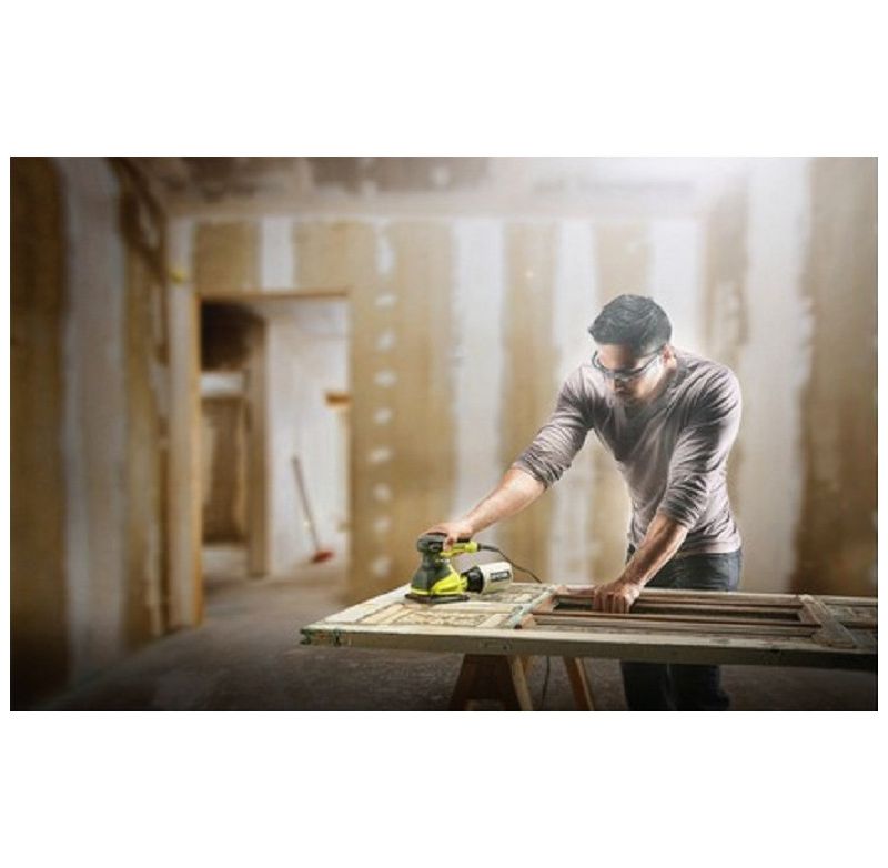 Ryobi ZRS652DGK 2.0 Amp 1/4-Sheet Orbital Pad Sander Kit