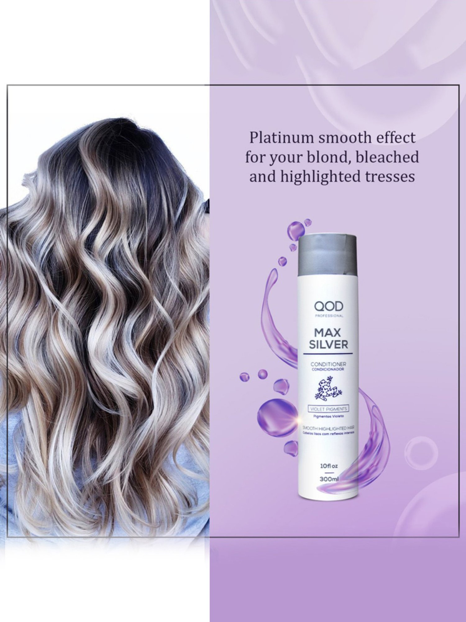 QOD Professional Max Silver Conditioner - 300 ml