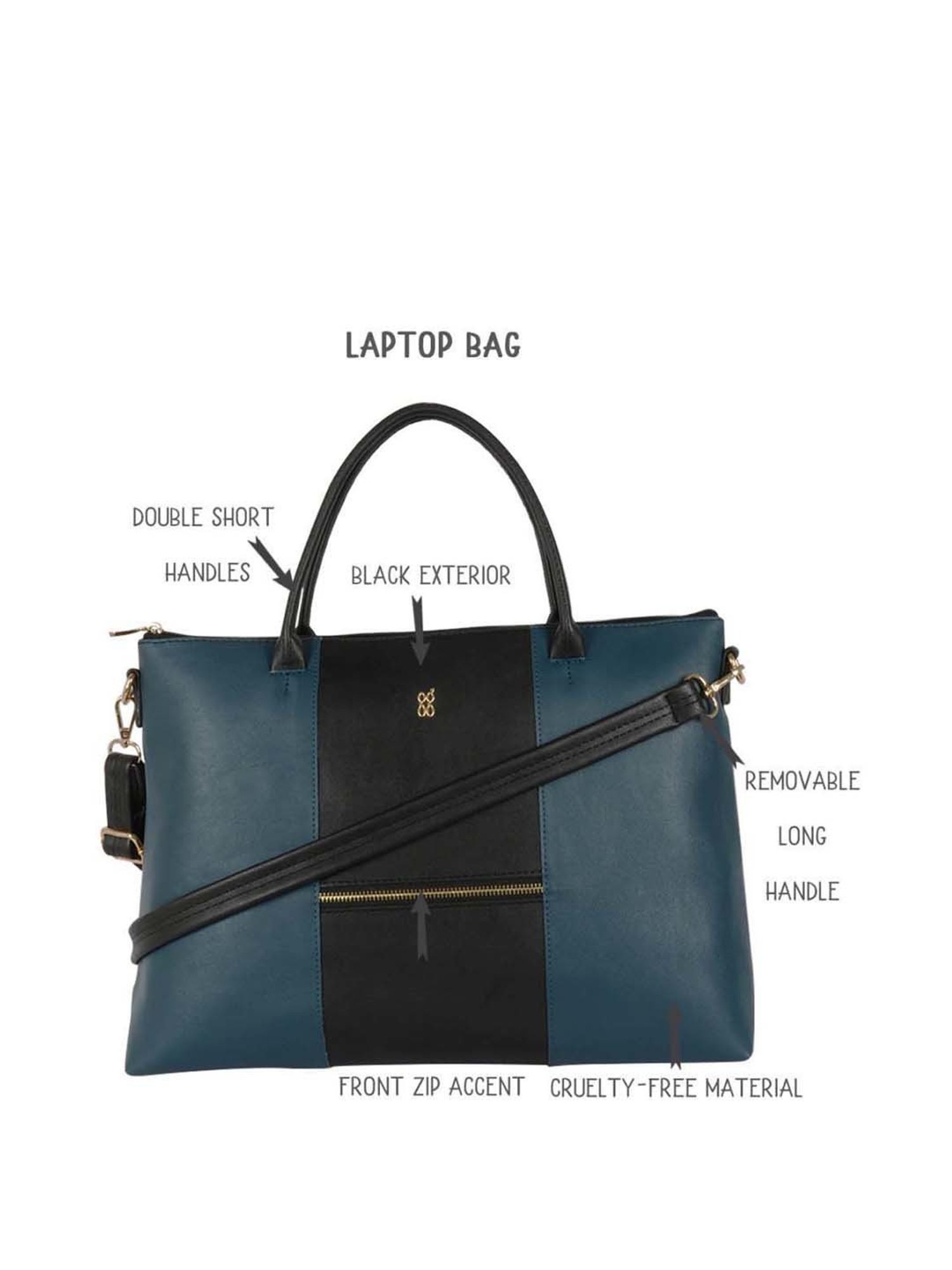 Baggit Black Solid Large Messenger Bag