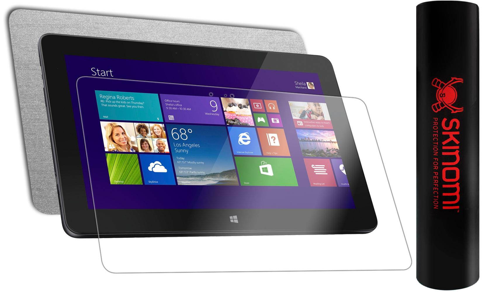 Skinomi Brushed Aluminum Full Body Cover+Screen Protector for Dell Venue 11 Pro