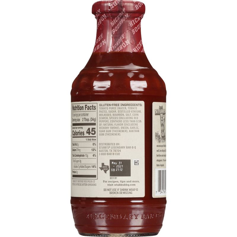 Stubb's Hickory Bourbon Barbecue Sauce - 18oz