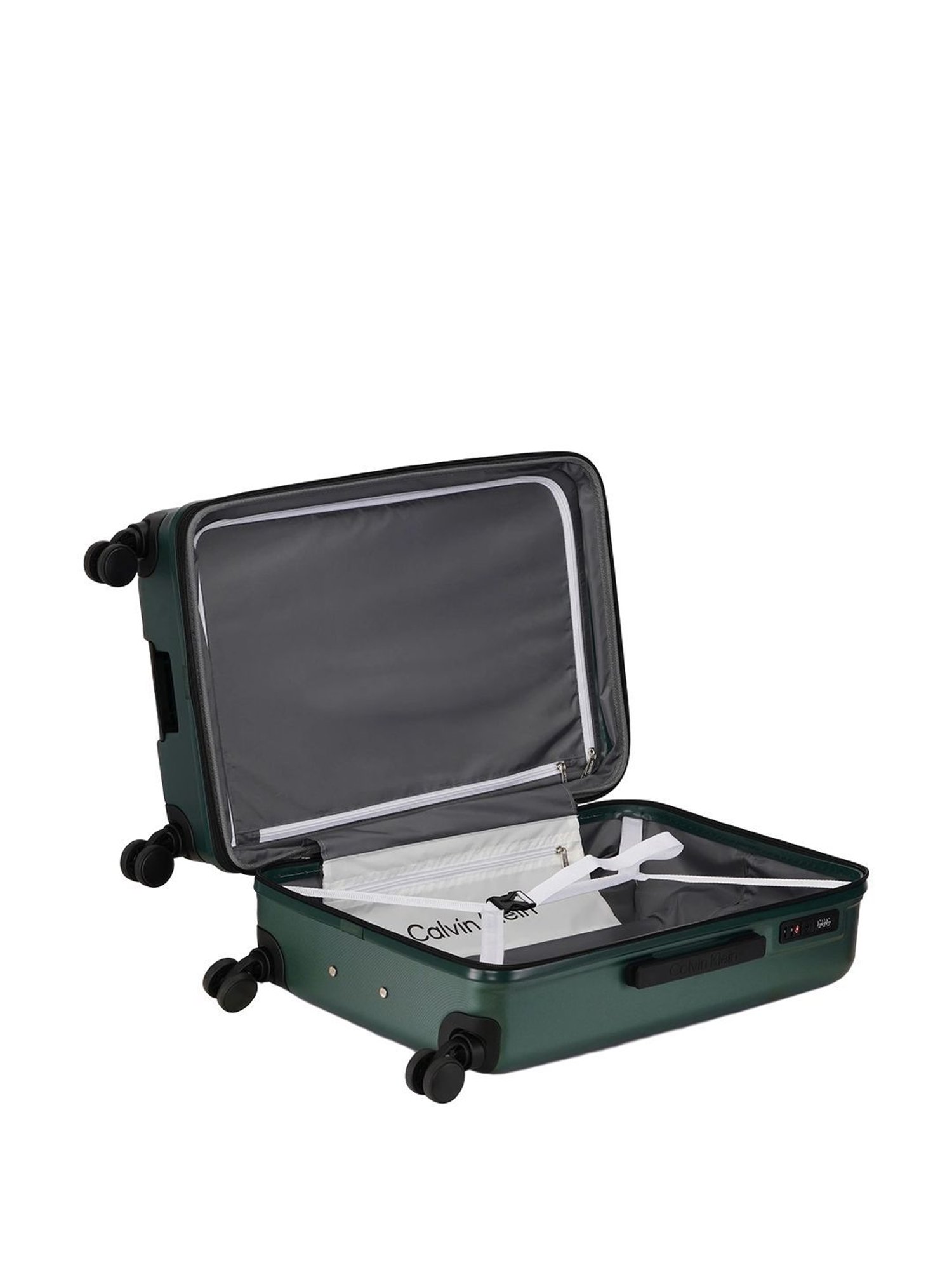 CALVIN KLEIN IMAGINE Green 8 wheels Medium Hard Cabin Trolley Bag