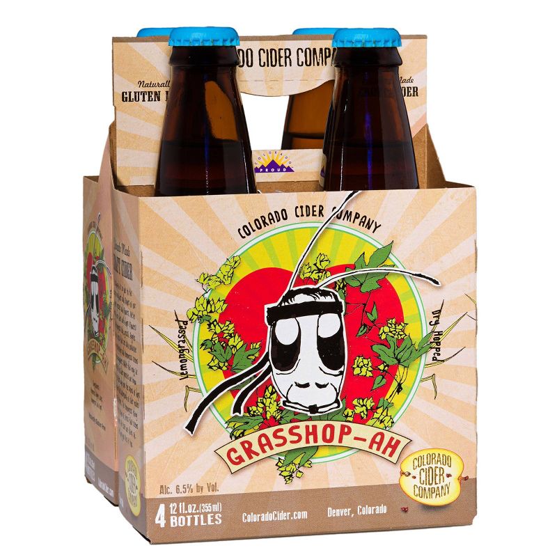 Colorado Grasshopp-ah Lemongrass Dry-Hopped Hard Cider - 4pk/12 fl oz Bottles