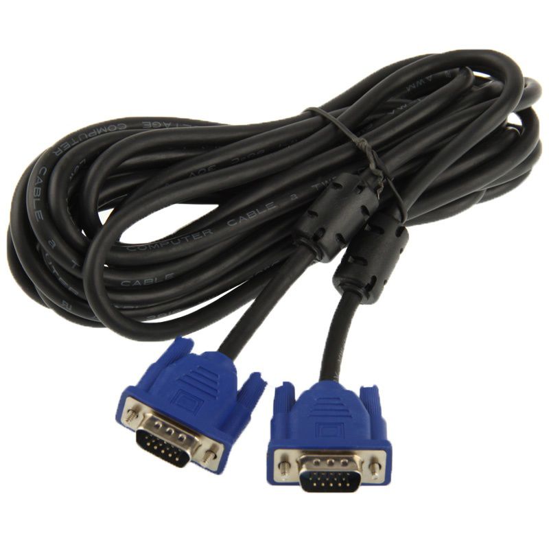 High Quality VGA 15Pin Male to VGA 15Pin Male Cable for LCD Monitor / Projector