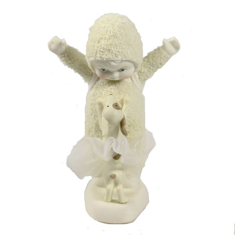 Dept 56 Snowbabies 4.5" Tiny Dancer Christmas Ballerina Puppy  -  Decorative Figurines