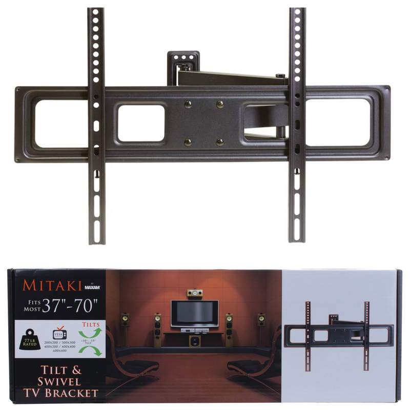 Mitaki by Maxam® 37" - 70" Full Motion Wall Mount TV Bracket