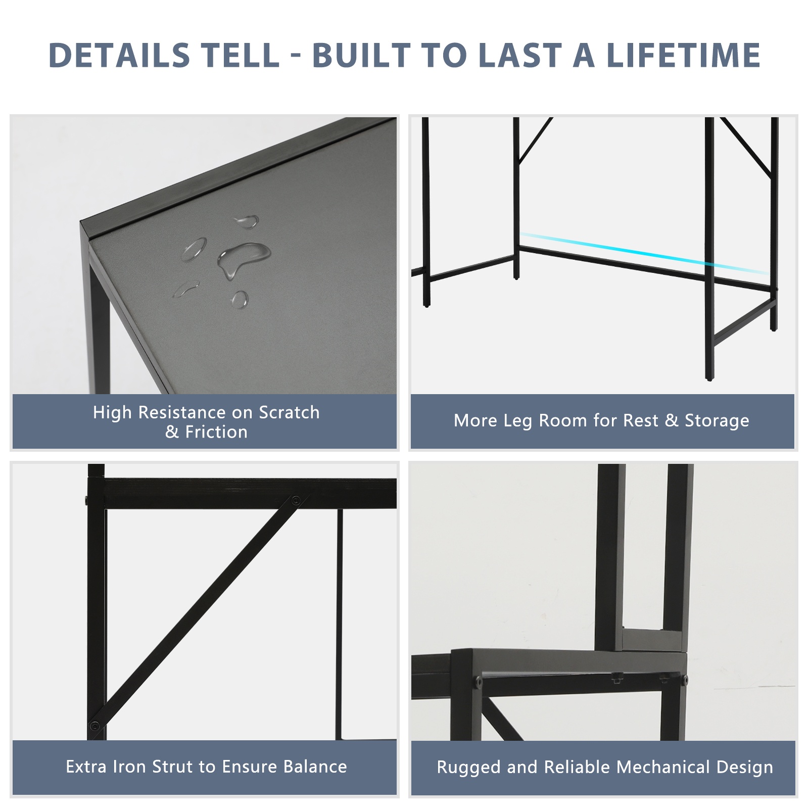 Gome L-Shaped Corner Desk with Hutch - Reversible Computer Writing Desk with Storage Bookshelf, Large PC Study Desk with Shelves, Modern Work Desk Gaming Table for Home Office