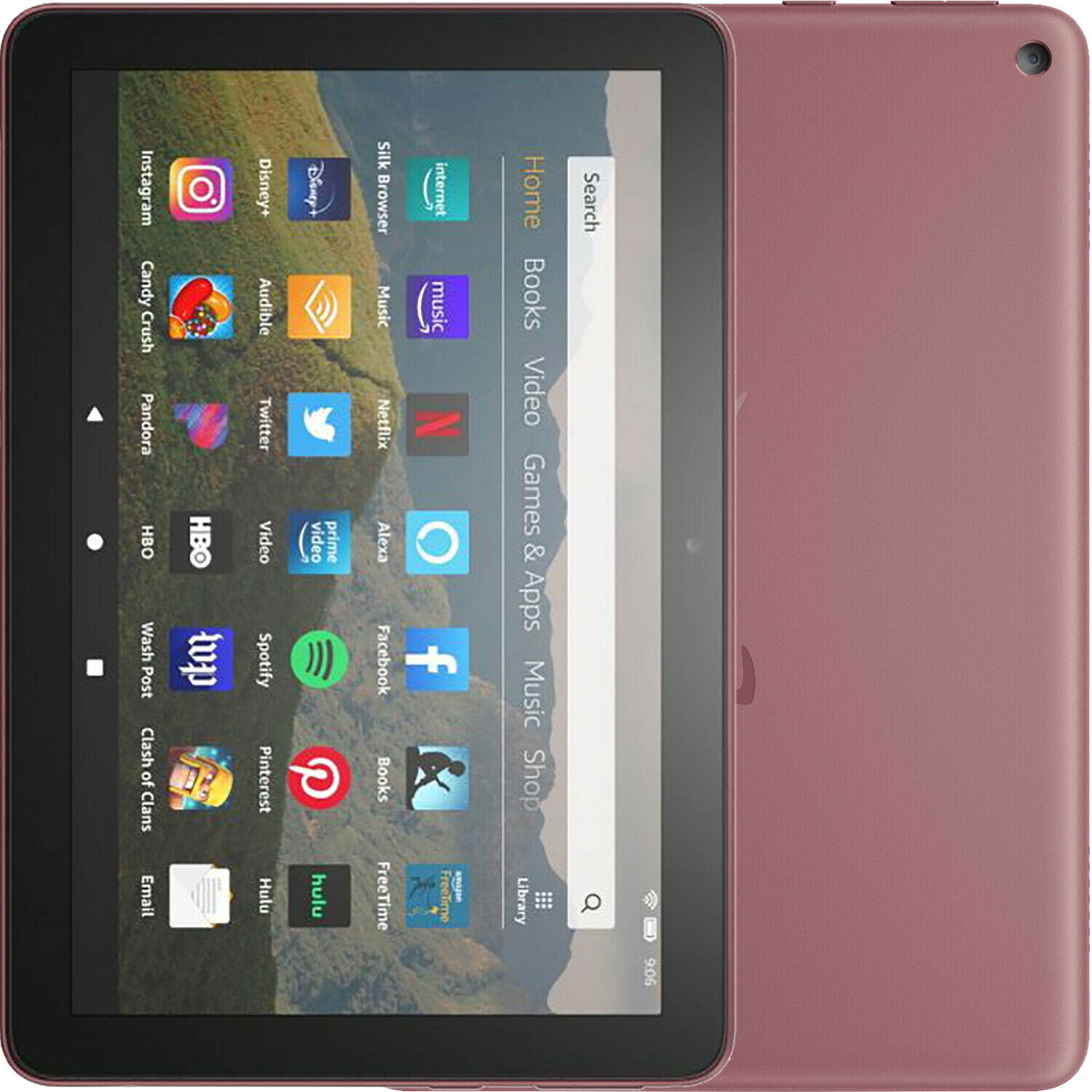 Amazon Fire HD 8 Inch (2020) 64GB ROM + 2GB 8" (GSM Only | No CDMA) Factory Unlocked Wi-Fi Only Tablet (Plum) - International Version