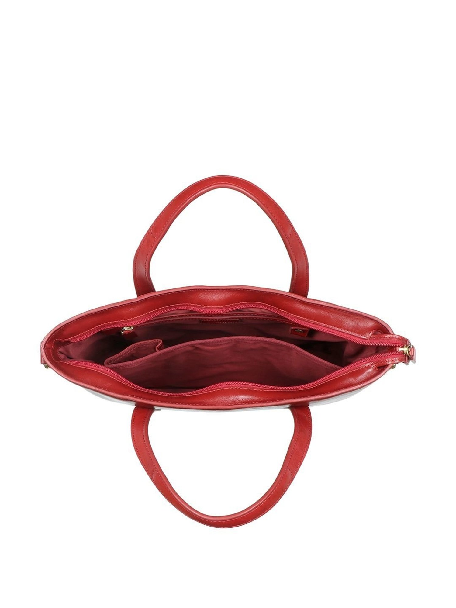 Hidesign SAHARA Red Leather Large Laptop Messenger Bag