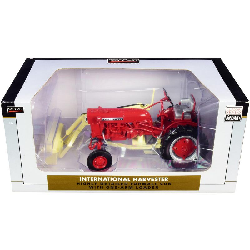 International Harvester Farmall Cub Tractor with One-Arm Loader "Classic Series" 1/16 Diecast Model by SpecCast