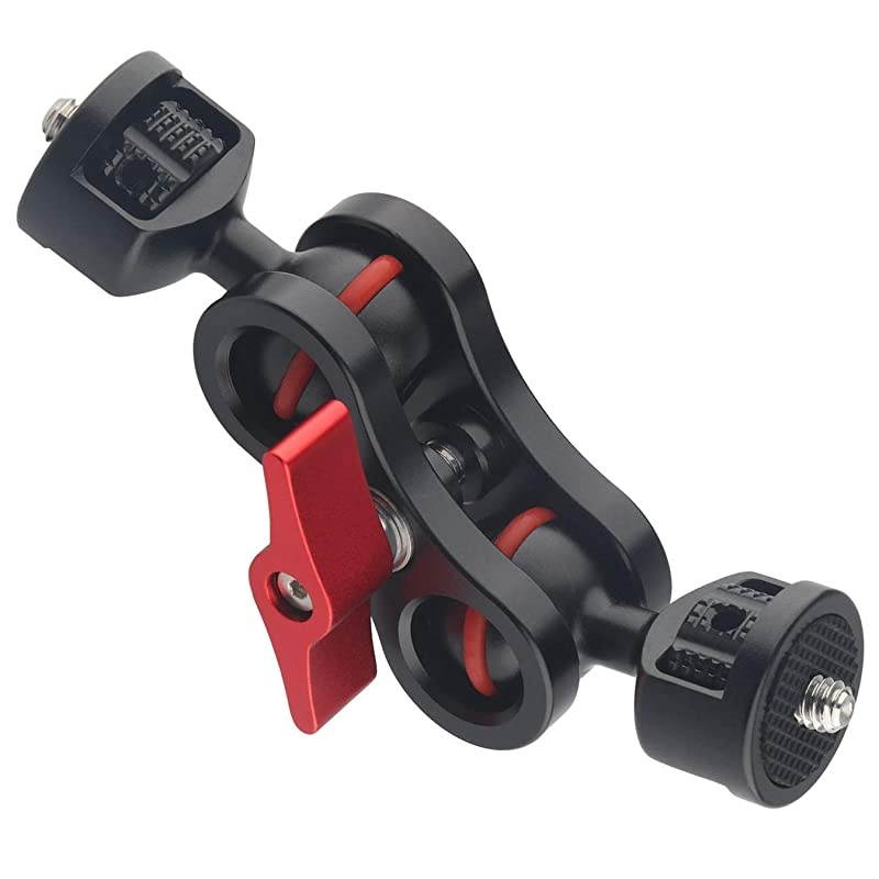 Articulating Magic Arm Field Monitor Mount with 1420 Double Ballhead for 57 Camera Monitors Viewfinders Stronger Version