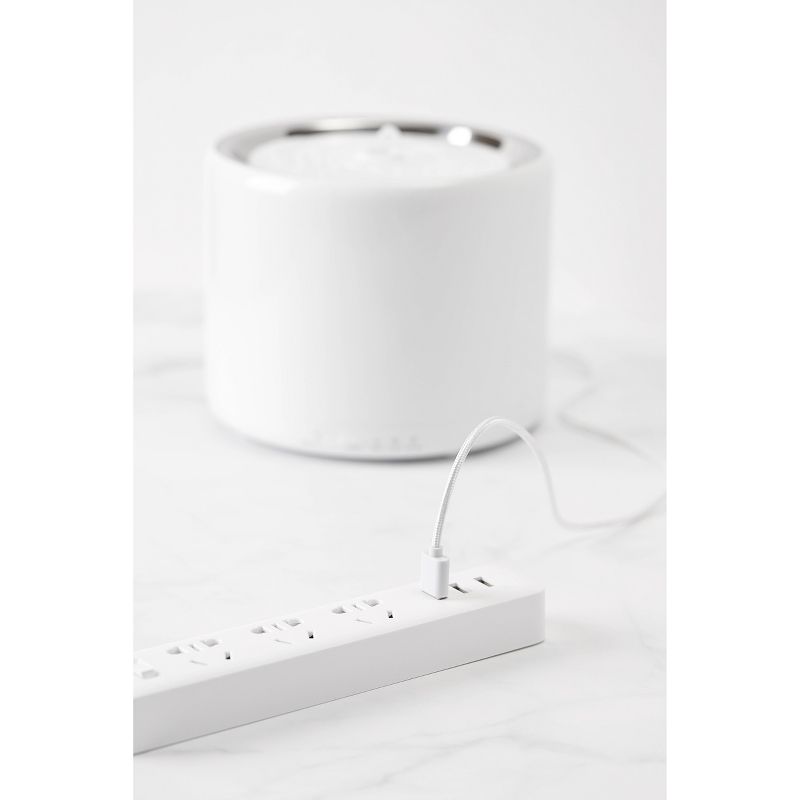 Amici Pet Marble Paw Glass Food Canister, 72oz