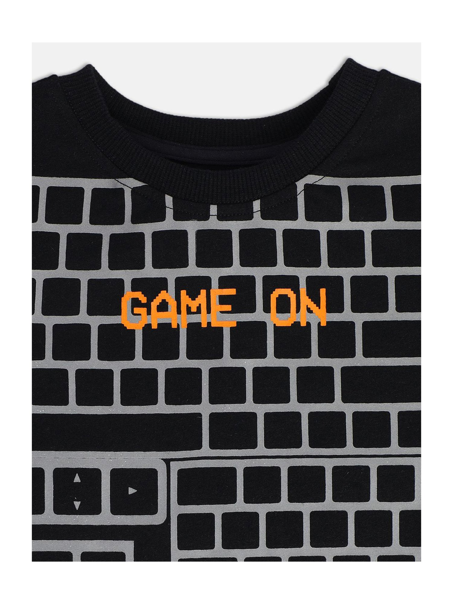 MINIKLUB Kids Black Printed T-Shirt