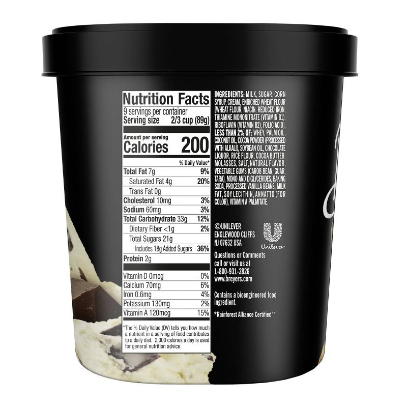 Breyers Chocolate Chip Cookie Dough Frozen Dairy Dessert - 48oz