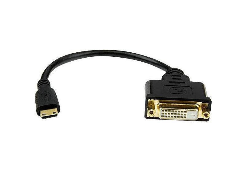 StarTech Mini HDMI to DVI-D adapter M/F - 8in HDCDVIMF8IN