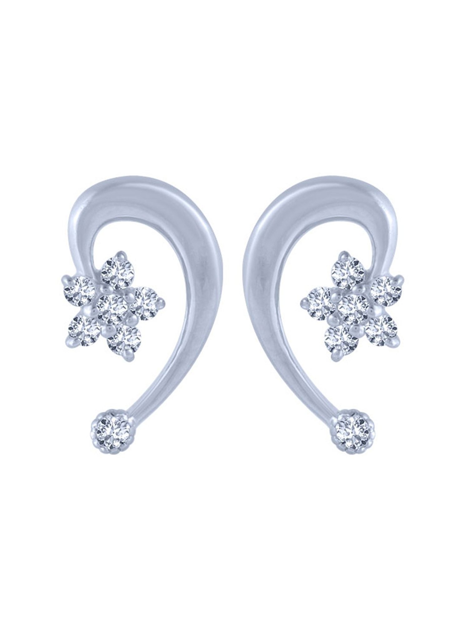 P.C. Chandra Jewellers 18 kt Gold & Diamond Earrings