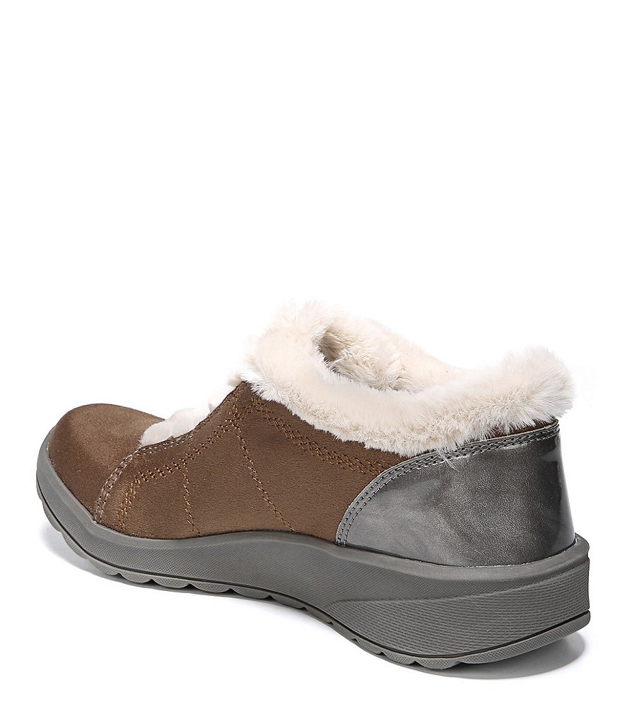 Bzees Premium Golden Faux Fur Lined Washable Ankle Booties