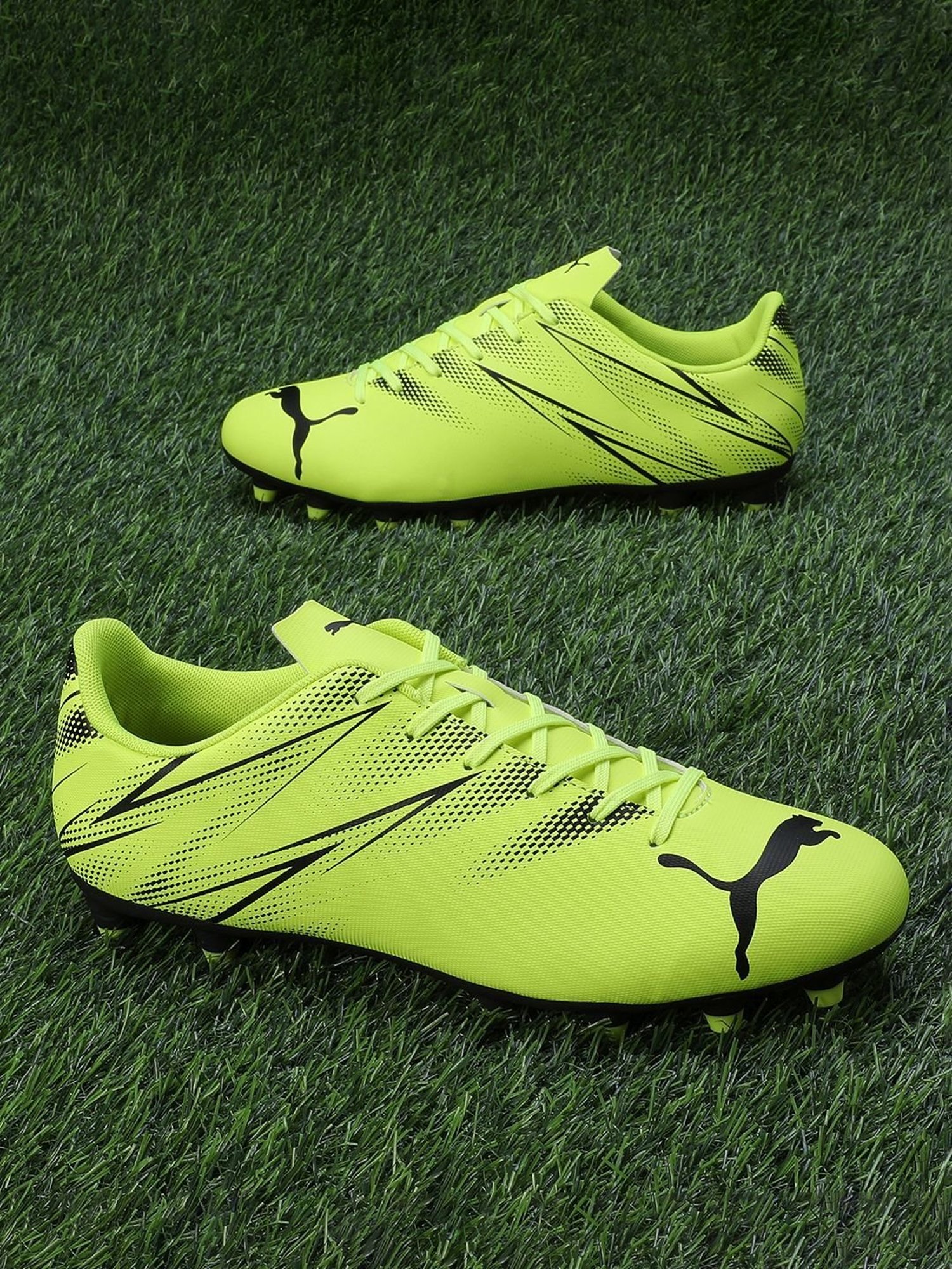 Puma Men's ATTACANTO FG/AG Electric Lime Football Shoes