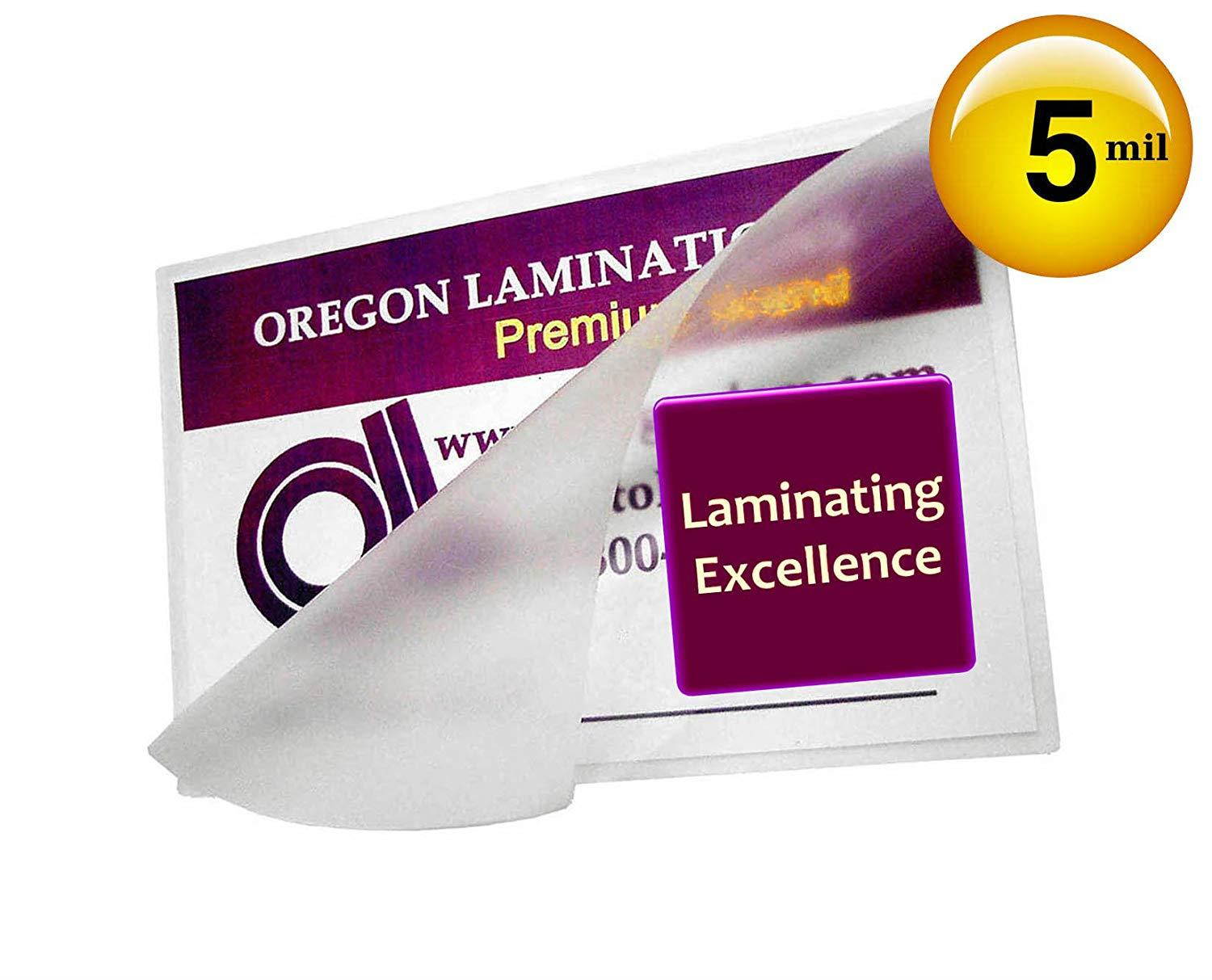 Qty 500 File Card Laminating Pouches 3.5 x 5.5 Hot 5 Mil Laminator Sleeves