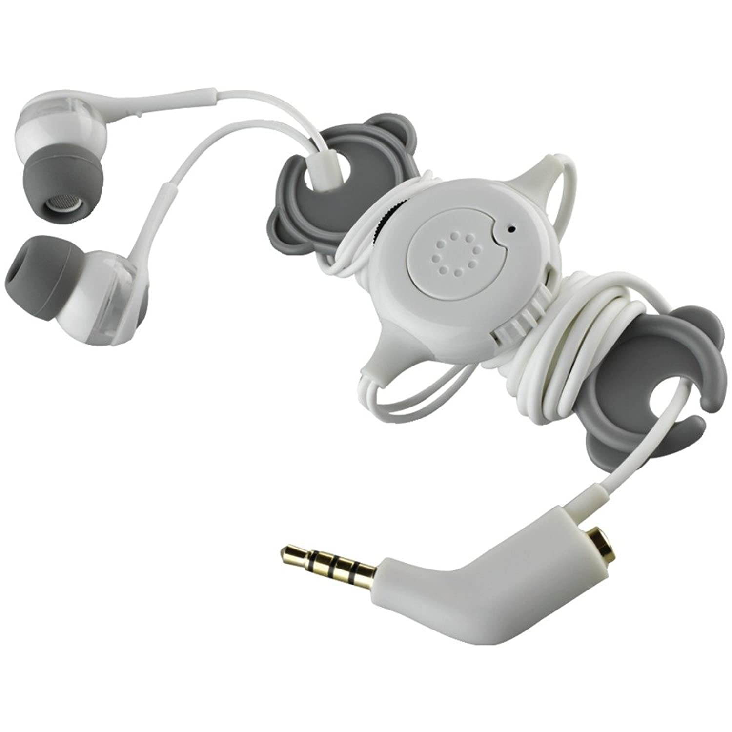 Memorex 98502 In-Ear Headphones with Phone Control and Sharing Plug