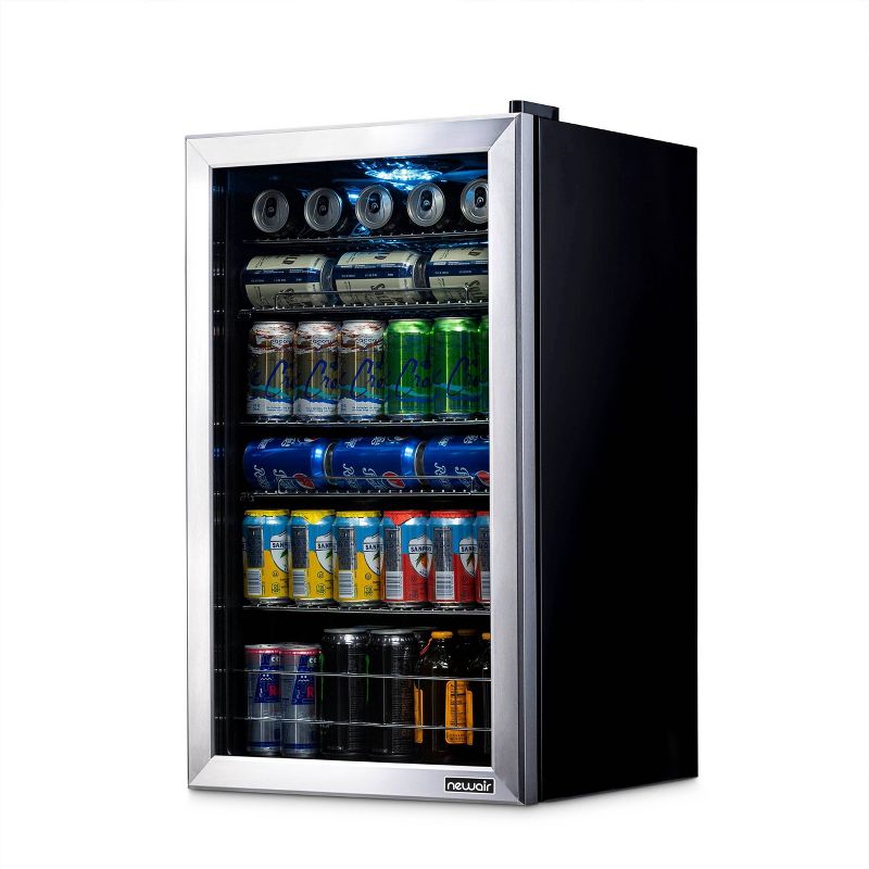 NewAir 126-Can Beverage Cooler - AB-1200 - Stainless Steel