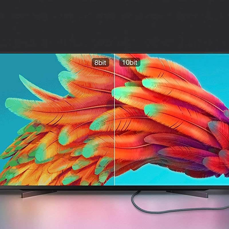 Cable 3FT Braided Cord 4K 20 Ready High Speed Gold Plated Connectors EthernetAudio Return Channel Video 4K UHD 2160p HD 1080p 3D Compatible UHD TV Bluray PS43 Monitor