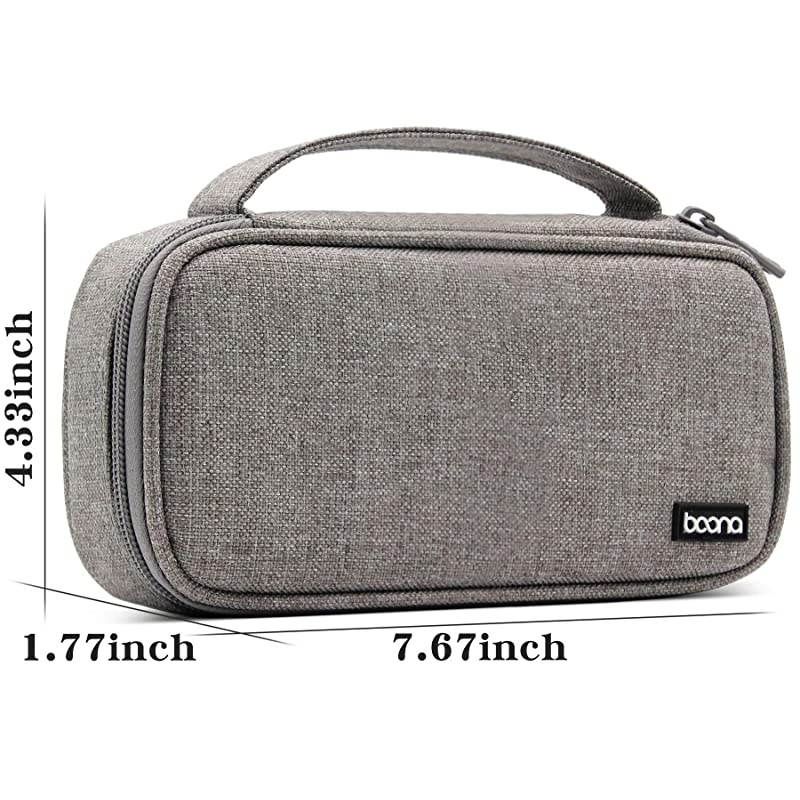 Travel Electronics Organizer Portable Carrying Pouch for Power Bank Phone Wall Charger USB Cables and Other Phone Accessories Large Grey Single Layer