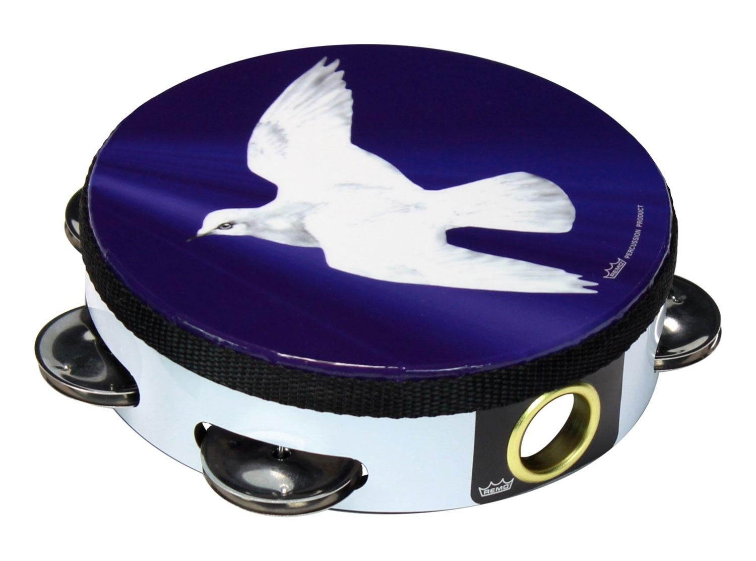 Remo Praise Tambourine (Religious Dove, 6", Single Row)