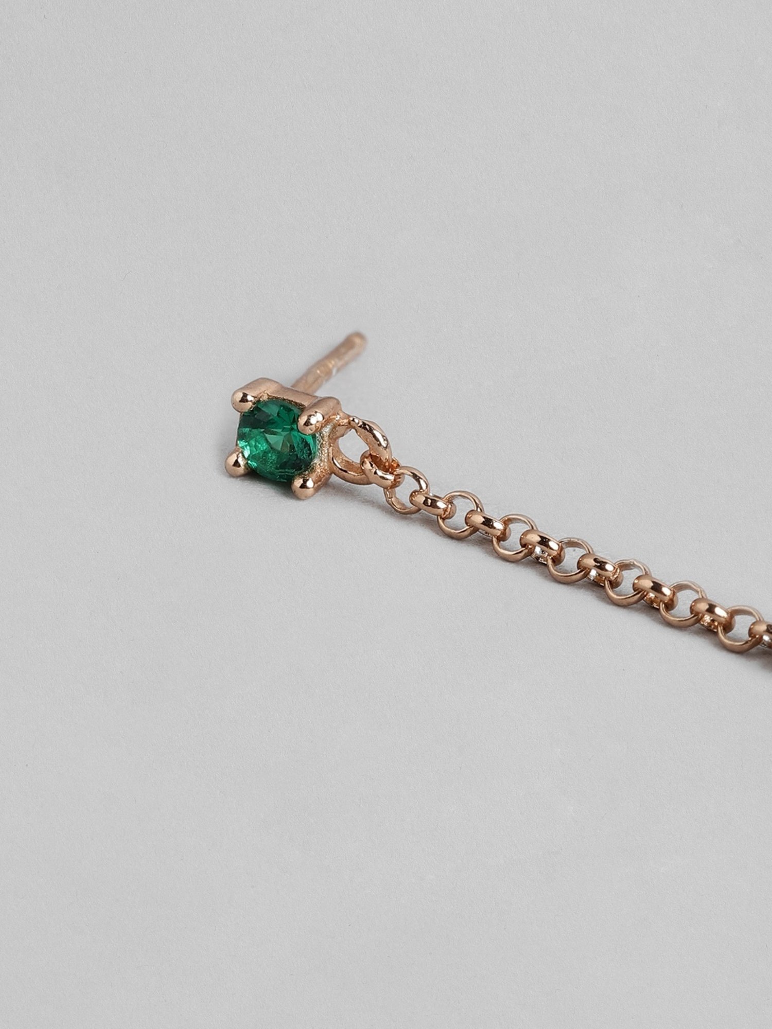 Zavya 92.5 Sterling Silver Floral Cascade Drop Earrings for Women