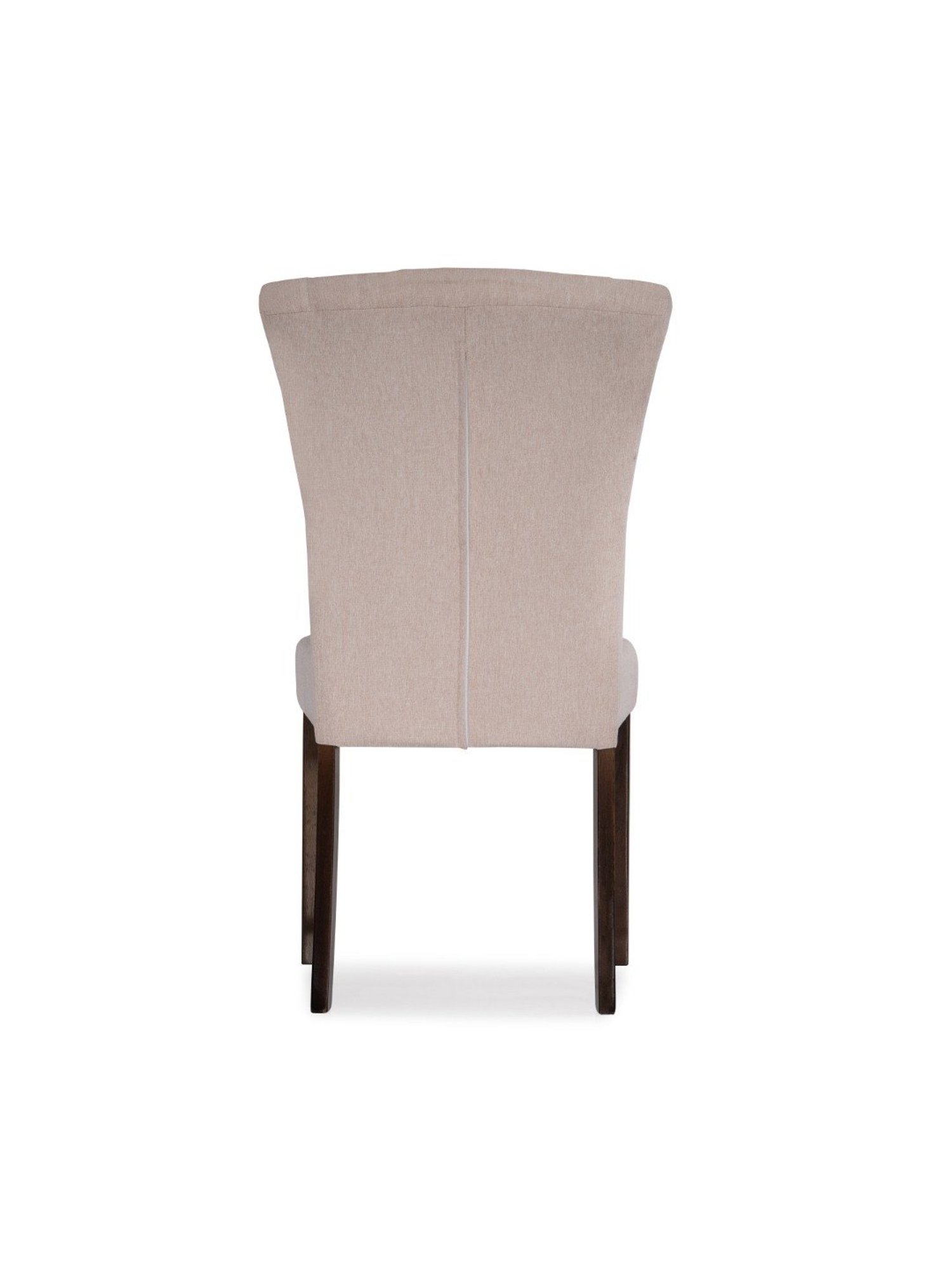 Durian Zelda Mid-Century Modern Brown & Beige Solid Wood Dining Chair Walnut Finish