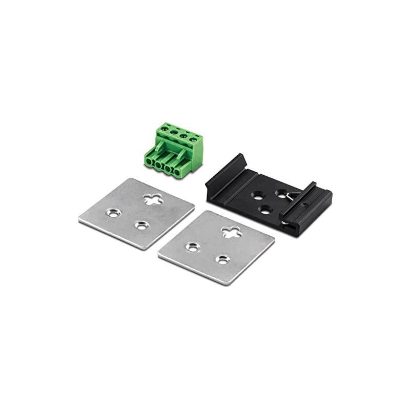 5-Port Hardened Industrial Gigabit DIN-Rail Switch, 10 Gbps Switching Capacity, IP30 Rated Network Switch (-40 to 167 &ordm;F), DIN-Rail and Wall Mounts Included, Lifetime Protection,Black,TI-G50