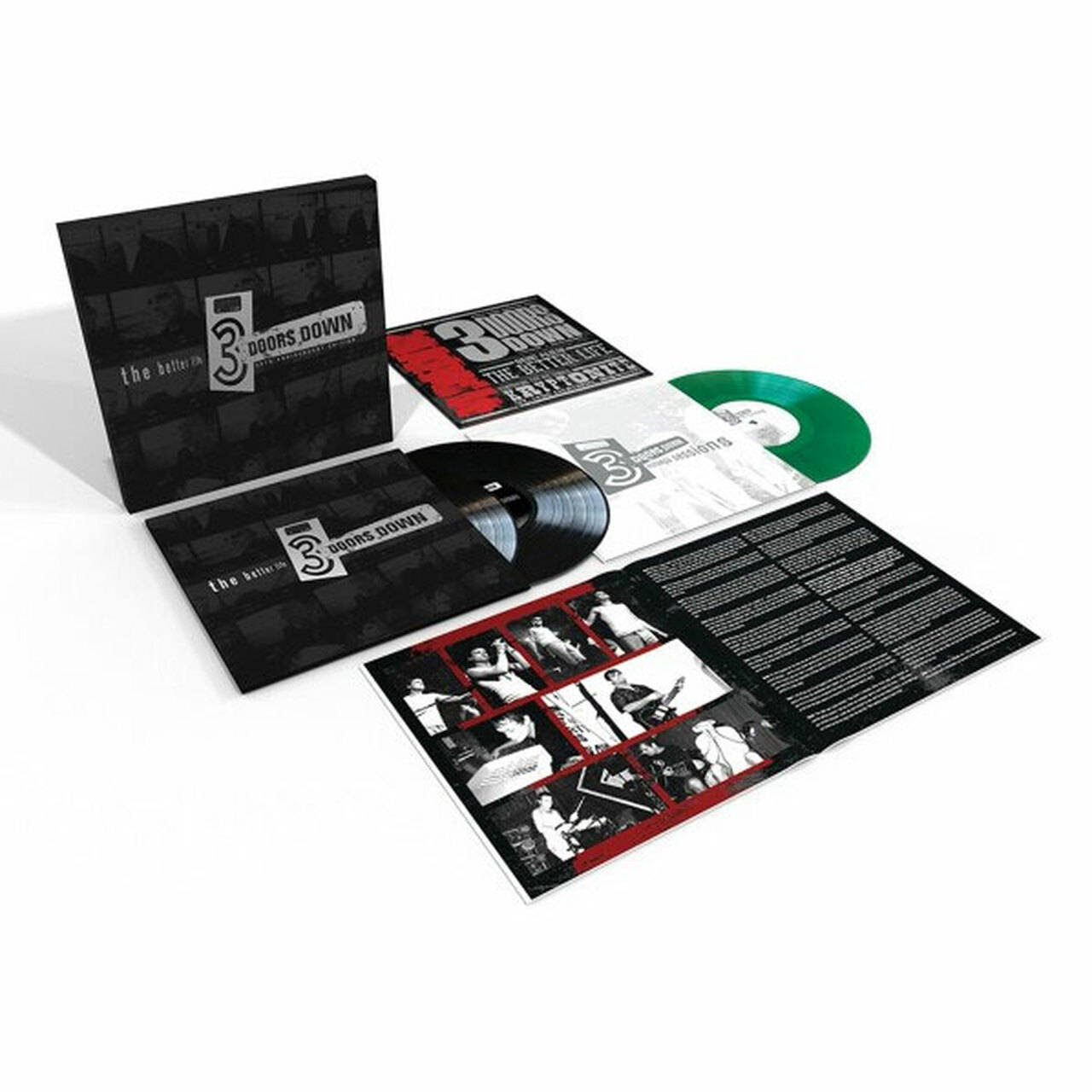3 Doors Down The Better Life (20th Anniversary Edition) 3LP Box Set (2 Black/1 Green Vinyl)