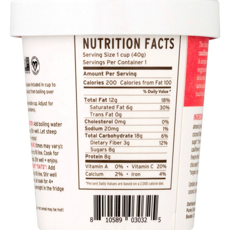 Purely Elizabeth Cereal Cup - Strawberry Hazelnut