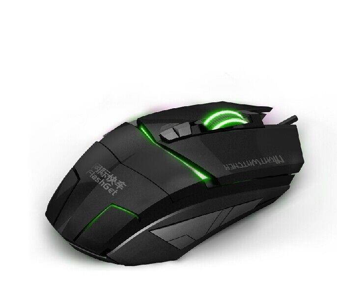 8D 2000DPI FLASHGET NightWatcher 7 Buttons Multimedia Optical Usb Gaming Mouse