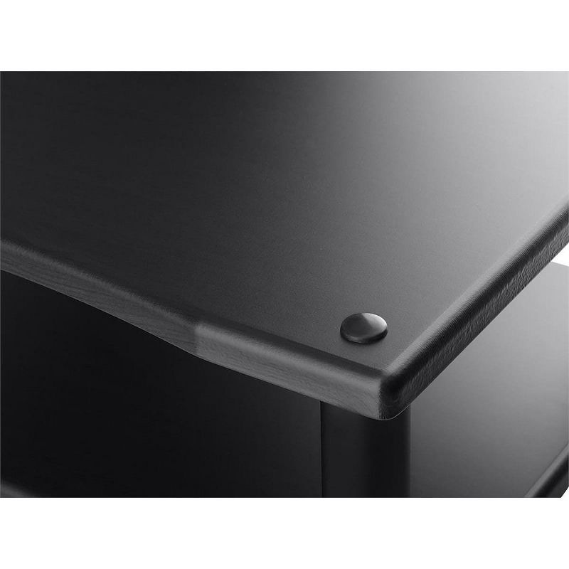 Monolith 4 Tier Audio Stand XL - Black, Open Air Design, Each Shelf Supports Up to 75 lbs., Perfect Way to Organize AV Components