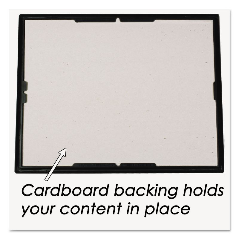 Nudell EZ Mount Document Frame/Accent Plastic 8 x 10 Black/Gold 11800