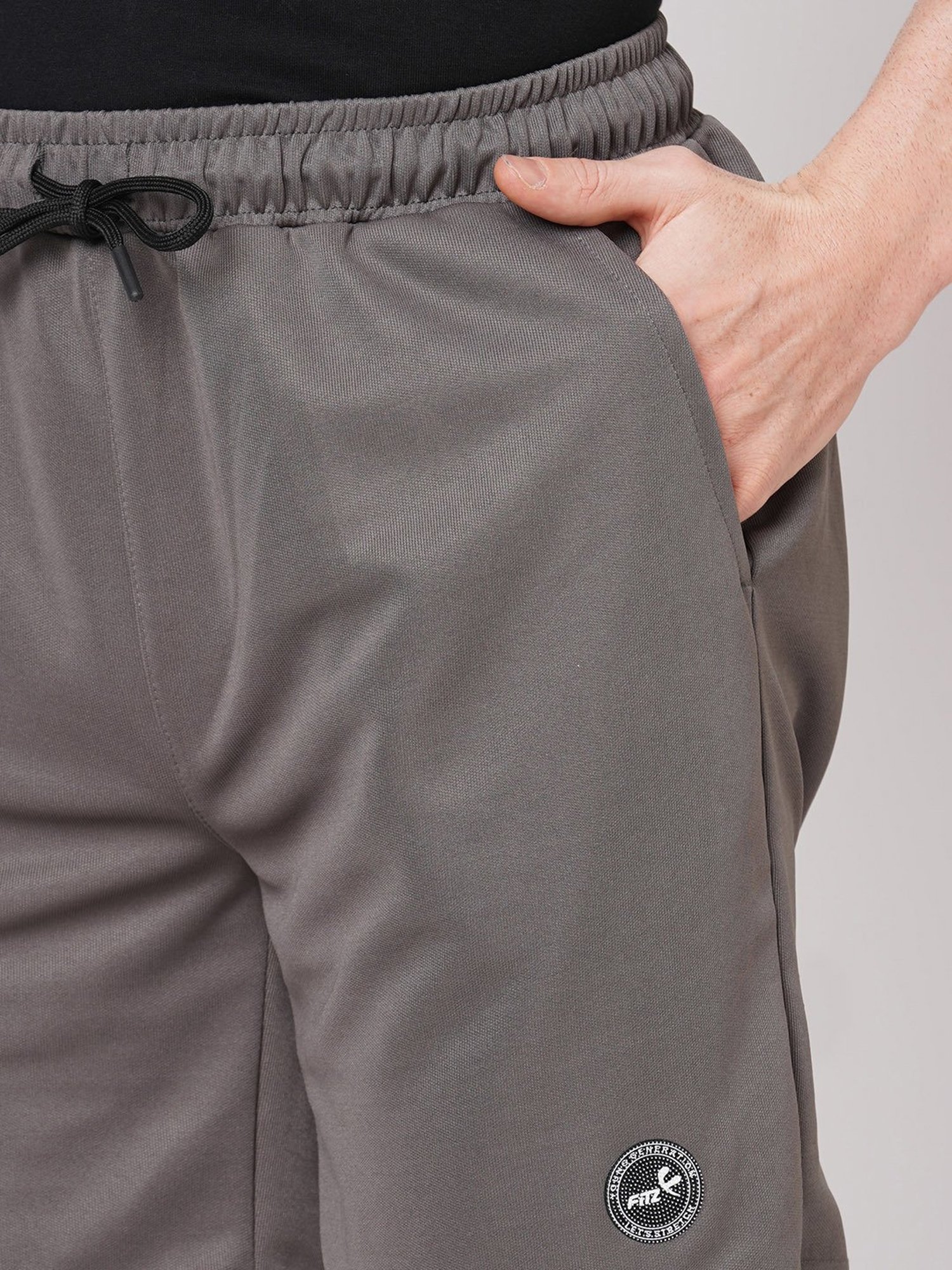 Fitz Dark Grey Slim Fit Shorts