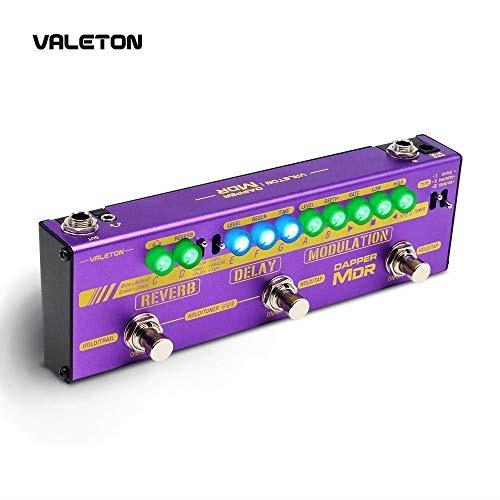 valeton multi effects guitar pedal dapper mdr of reverb delay chorus phaser vibrato tremolo flanger digital analog tape delay room hall plate reverb for indie ambient psychedelic post rock retro alter