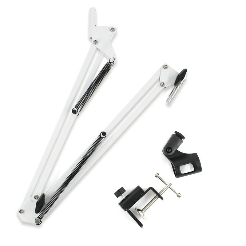 Condenser Microphone BM-800 Mic Adjustable Mic Suspension Scissor Arm Double-Layer Pop Filter for Studio Recording Broadcast