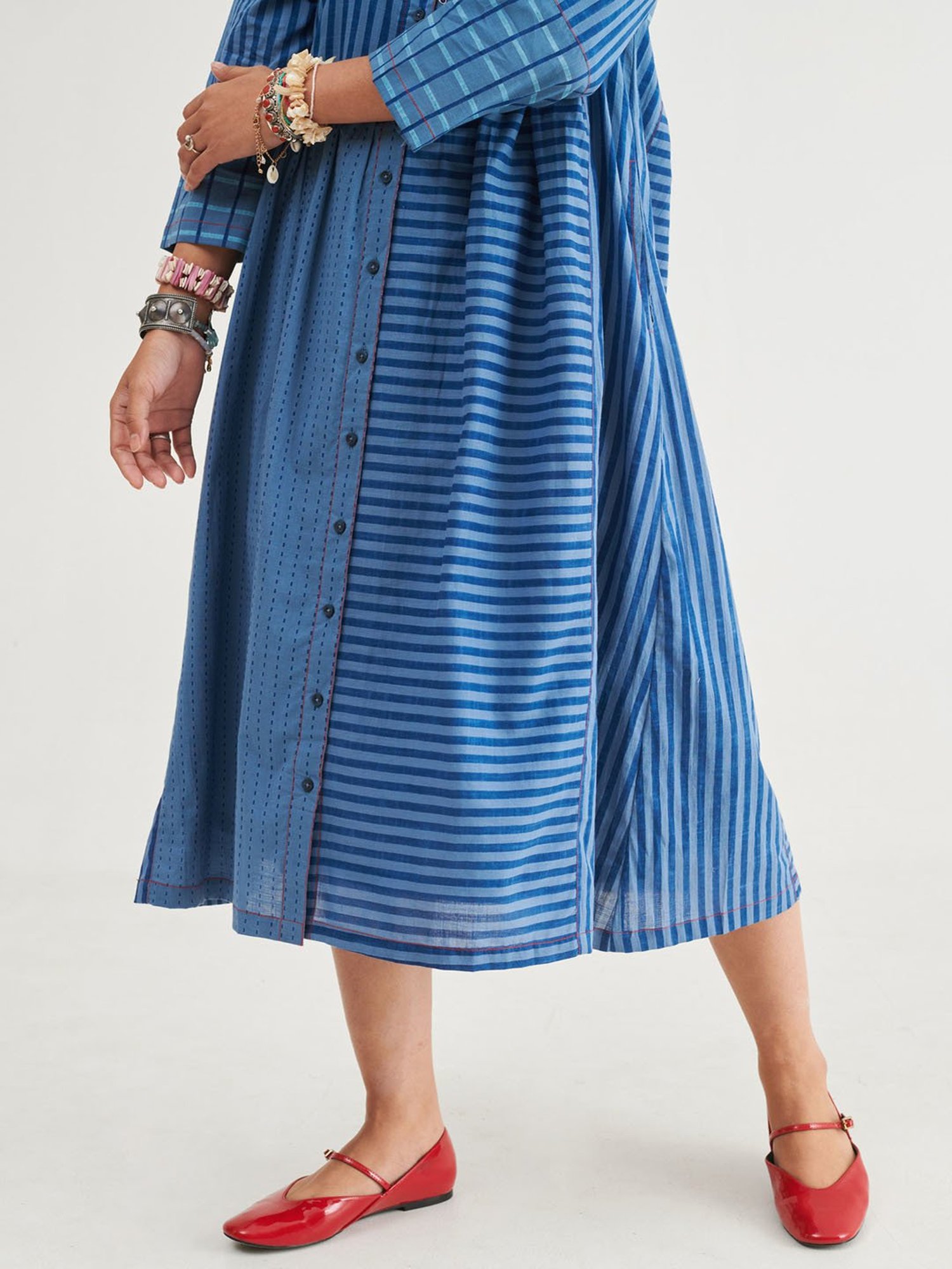 Prakriti Jaipur Indigo Panel Dress