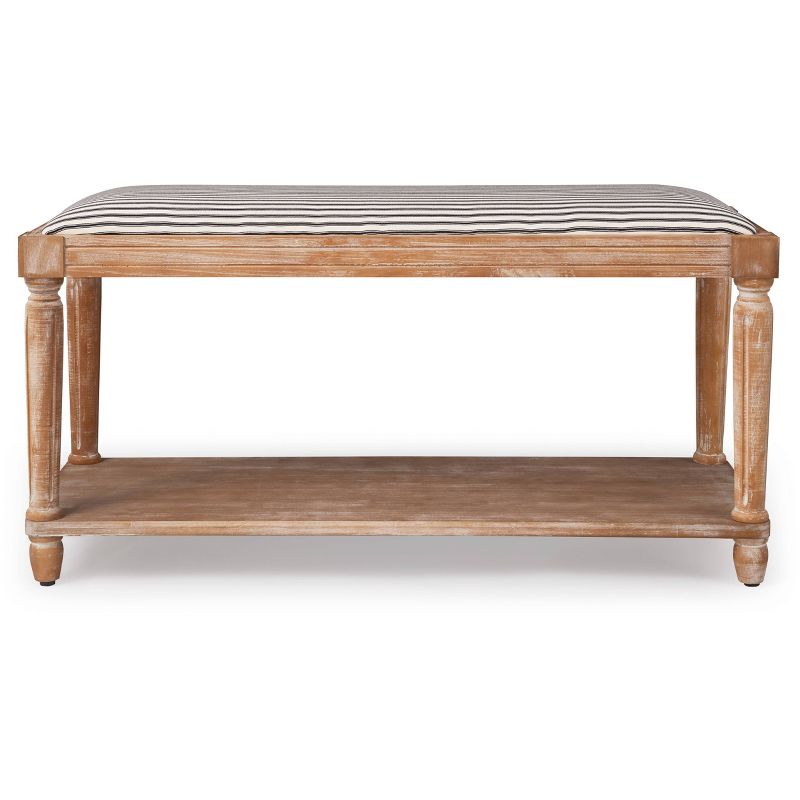 Graydon Upholstered Bench Distressed Natural - Finch