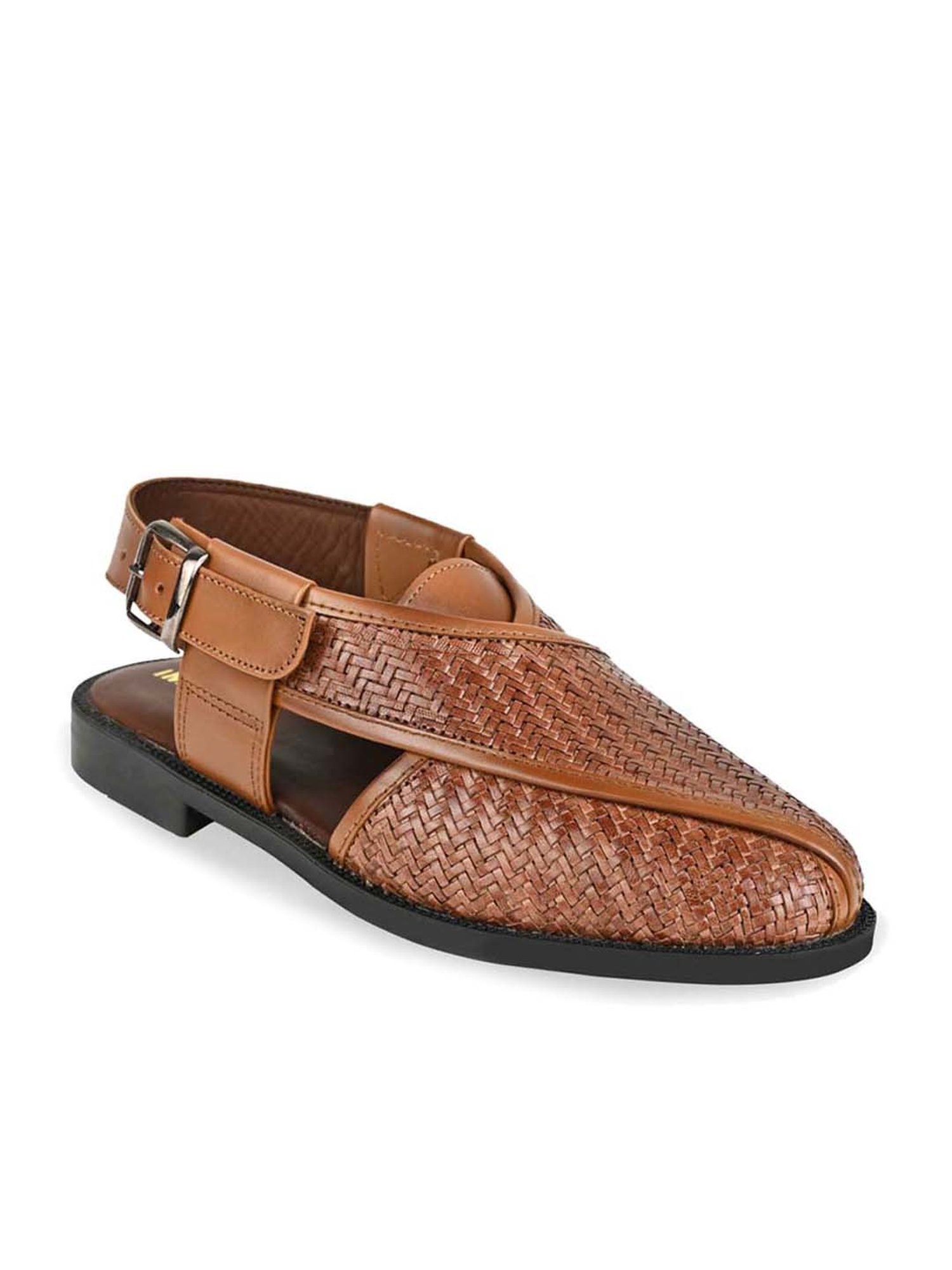 Imperio by Regal Men's Tan Back Strap Sandals