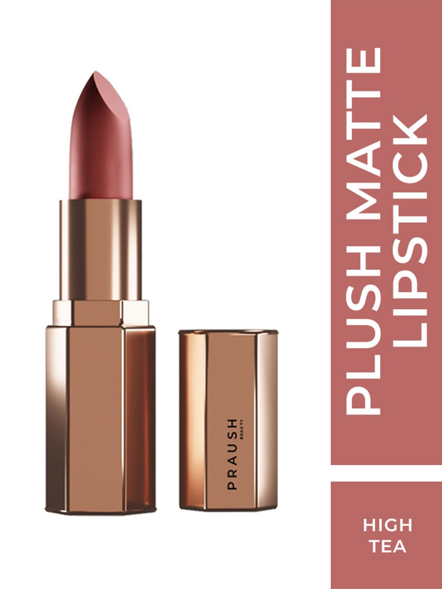 Praush Beauty Plush Matte Lipstick High Tea - 5 gm