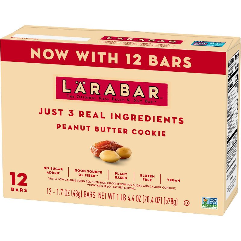 Larabar Peanut Butter Cookie Protein Bar - 20.4oz/12ct