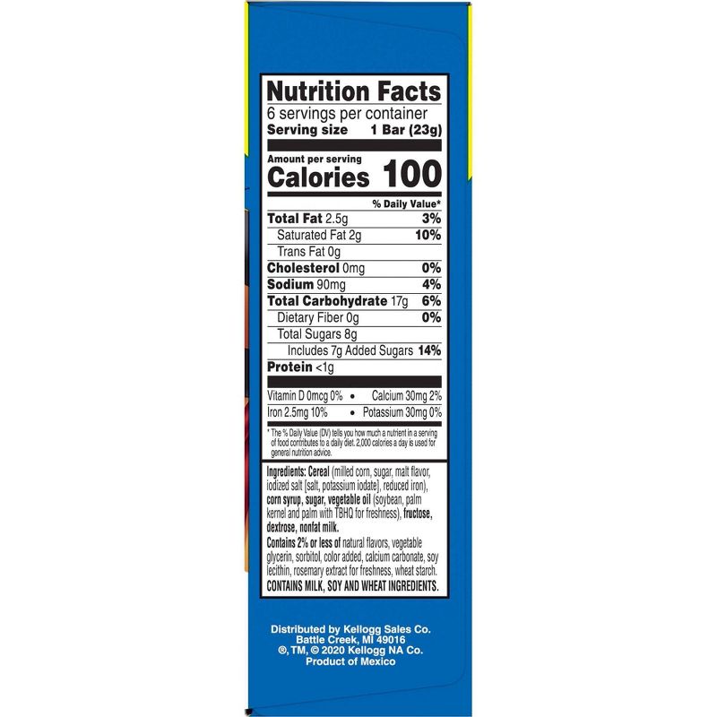 Frosted Flakes Cereal Bar -4.86oz/6ct