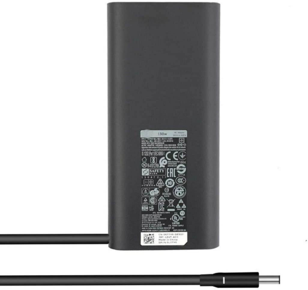 New 130W AC Charger Compatible for Dell XPS15 9530 XPS15 9550 XPS15 9560 XPS15 9570 Precision M3800 M5510 Precision M5520 Precision 5530 Precision 7530 Precision 7730 Laptop Power Adapter Supply Cord